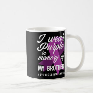 Ich trage Lila im Gedächtnis für meine Bruderüberd Kaffeetasse