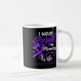 Ich trage Lila im Gedächtnis für meine Ehefrau Übe Kaffeetasse