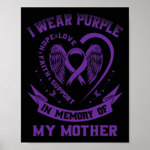 Ich trage Lila im Gedächtnis meiner Mutter Epileps Poster