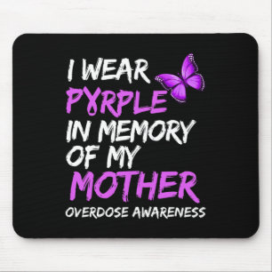 Ich trage Lila im Gedächtnis meiner Mutter Überdos Mousepad