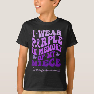 Ich trage Lila im Gedächtnis meiner Nichte Überdos T-Shirt