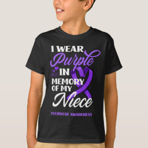 Ich trage Lila im Gedächtnis meiner Nichte Überdos T-Shirt
