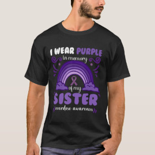 Ich trage lila im Gedächtnis meiner Schwester 2 T-Shirt