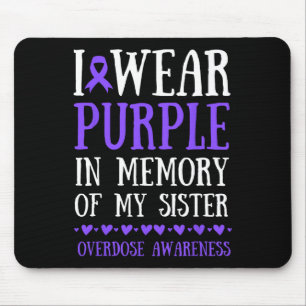 Ich trage Lila im Gedächtnis meiner Schwester Über Mousepad