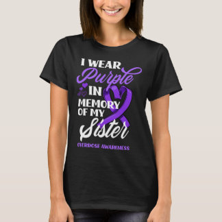 Ich trage Lila im Gedächtnis meiner Schwester Über T-Shirt