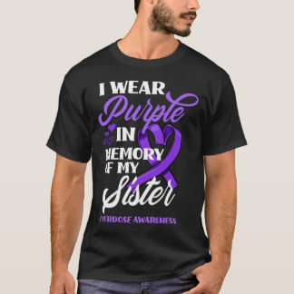 Ich trage Lila im Gedächtnis meiner Schwester Über T-Shirt