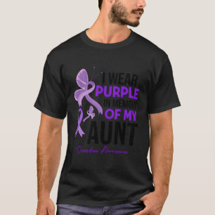 Ich trage Lila im Gedächtnis meiner Tante Überdosi T-Shirt
