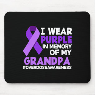 Ich trage Lila im Gedächtnis meines Großvaters Übe Mousepad