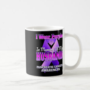 Ich trage Lila im Gedächtnis meines Husbynds Bauch Kaffeetasse