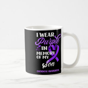 Ich trage Lila im Gedächtnis meines Sohnes Überdos Kaffeetasse