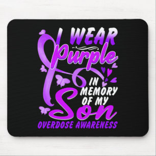 Ich trage Lila im Gedächtnis meines Sohnes Überdos Mousepad