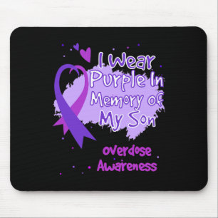Ich trage Lila im Gedächtnis meines Sohnes Überdos Mousepad
