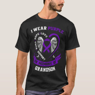 Ich trage Lila im Gedenken an die Großmutter Epile T-Shirt