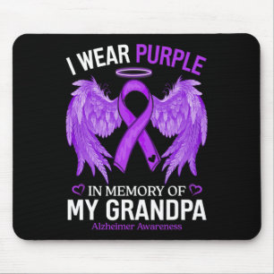 Ich trage Lila im Gedenken an die Großmutter Heime Mousepad