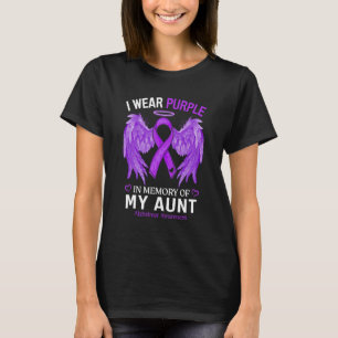 Ich trage Lila im Gedenken an die Tante Alzheimer T-Shirt