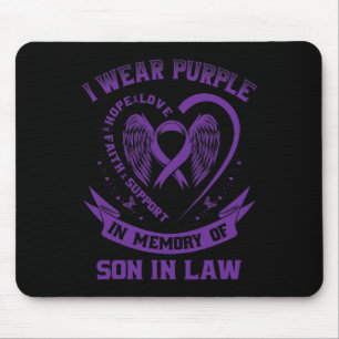 Ich trage Lila im Gedenken an meinen Sohn im Jura Mousepad