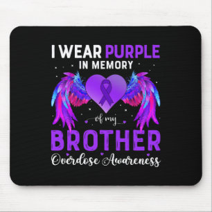Ich trage Lila in Erinnerung an meine Bruderüberdo Mousepad