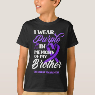 Ich trage Lila in Erinnerung an meine Bruderüberdo T-Shirt