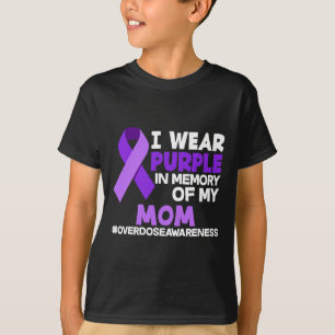 Ich trage Lila in Erinnerung an meine Mama Überdos T-Shirt