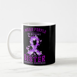Ich trage Lila in Erinnerung an meine Schwester Üb Kaffeetasse