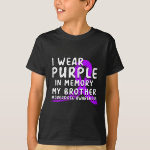 Ich trage Lila in Erinnerung an meinen Bruder - Üb T-Shirt