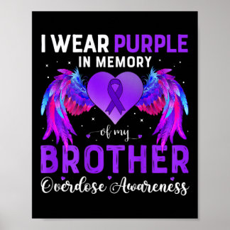 Ich trage Lila in Erinnerung an meinen Bruder Über Poster