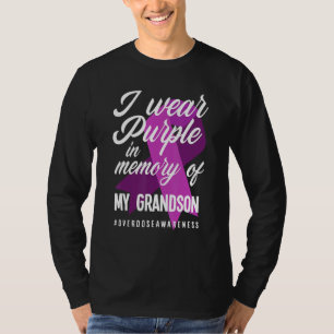Ich trage Lila in Erinnerung an meinen Enkel wegen T-Shirt