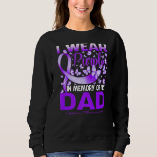 Ich trage Lila in Erinnerung an meinen Vater Lupus Sweatshirt