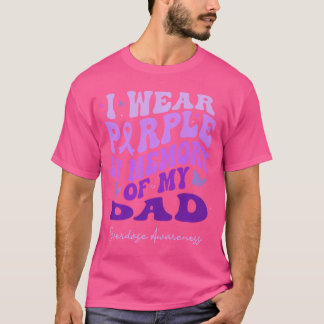 Ich trage Lila in Erinnerung an meinen Vater Überd T-Shirt