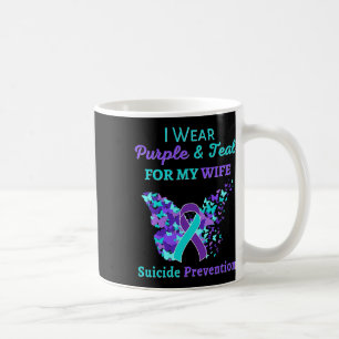 Ich trage Lila und Aquamarin für meine Ehefrau Sui Kaffeetasse