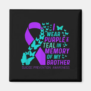 Ich trage Lila und Aquamarin für meinen Bruder Sui Magnet