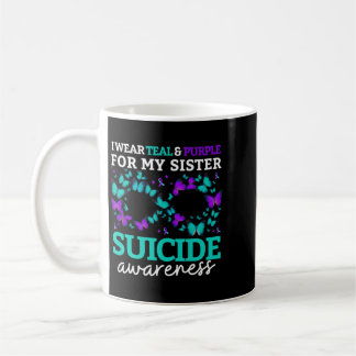 Ich trage Lila und Türkis für die Prävention für m Kaffeetasse