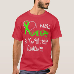 Ich trage Limettengrün für das Bewusstsein für psy T-Shirt