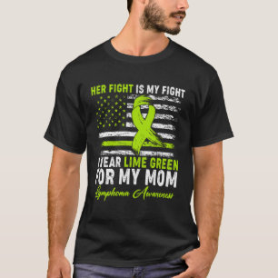 Ich trage Limettengrün für den Lymphom-Bewusstsein T-Shirt