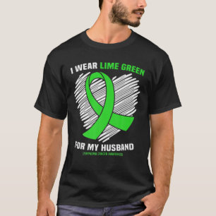 Ich trage Limettengrün für meine Musband Lymphoma  T-Shirt