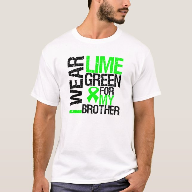 Ich trage Limones Grün für mein Bruder-Lymphom T-Shirt (Vorderseite)