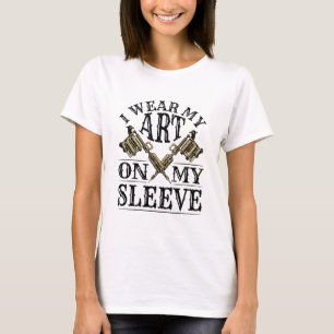 Ich trage meine Kunst auf meinem Schlauch Tattoo L T-Shirt