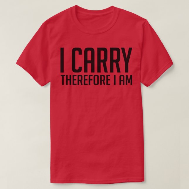 Ich trage mich also T-Shirt (Design vorne)