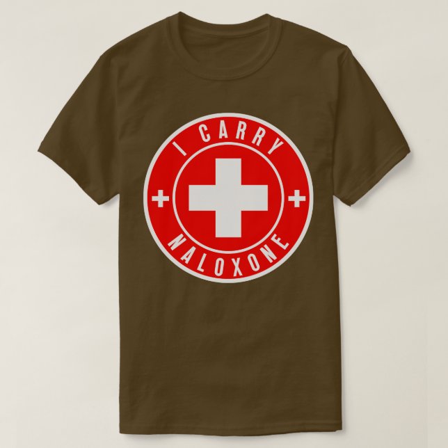 Ich trage Naloxon 28 T-Shirt (Design vorne)