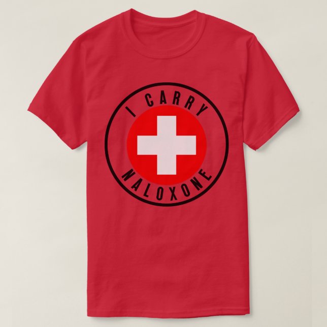 Ich trage Naloxon 29 T-Shirt (Design vorne)