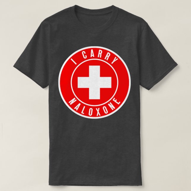 Ich trage Naloxon 61 T-Shirt (Design vorne)