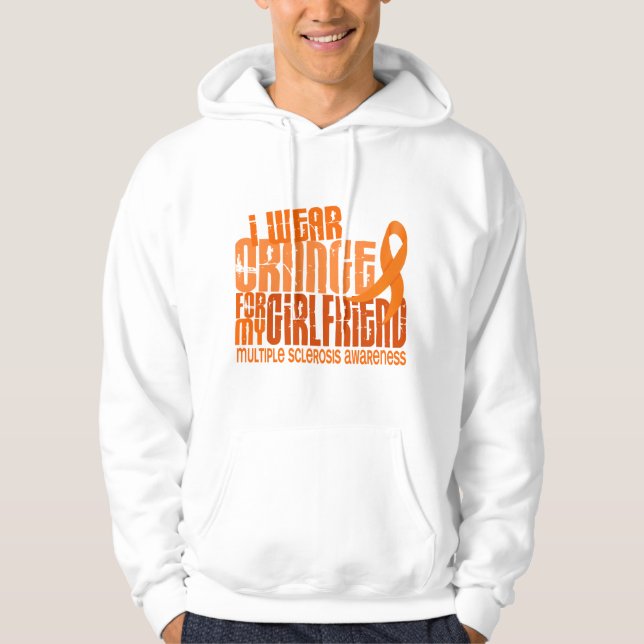 Ich trage orange Freundin 6,4 Hoodie (Vorderseite)