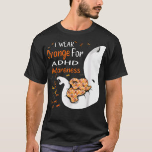 Ich trage Orange für ADHS Awareness Elephant T-Shirt