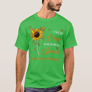 Ich trage Orange für ADHS Awareness Sunflower798 T-Shirt