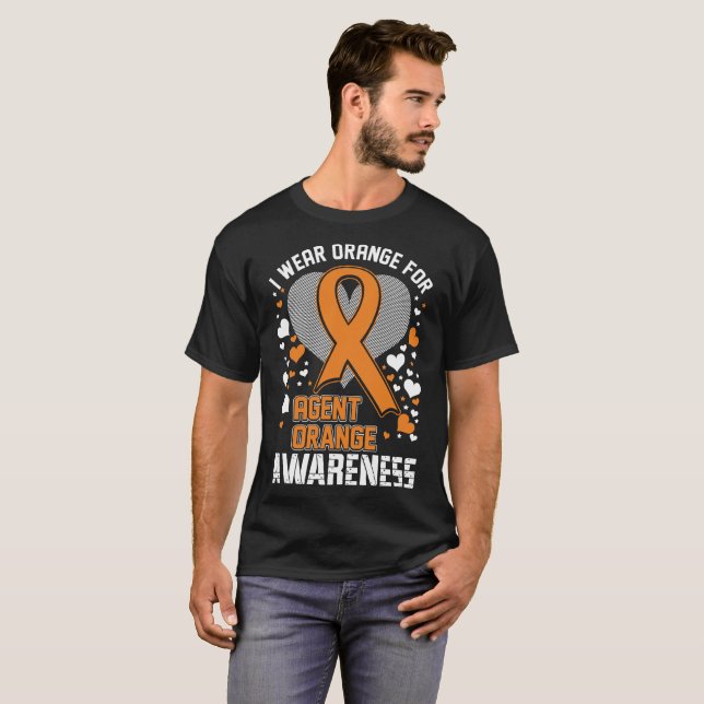 Ich trage Orange für Agent-orange T-Shirt (Vorne ganz)