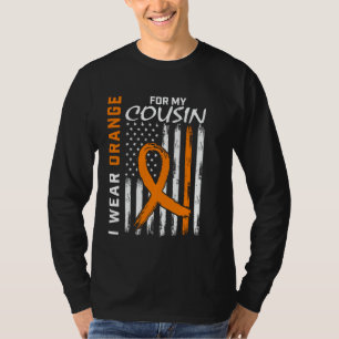 Ich trage Orange für das Bewusstsein für Multiple T-Shirt