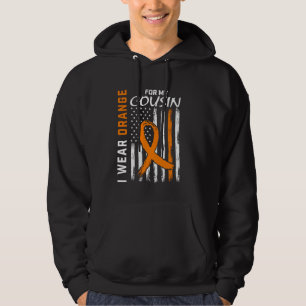 Ich trage Orange für das Bewusstsein meines Cousin Hoodie