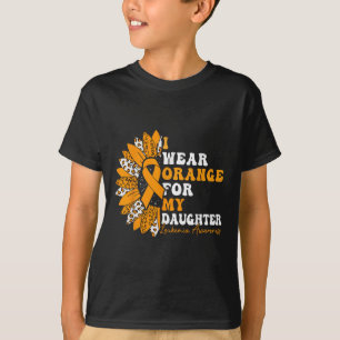 Ich trage Orange für das Leukämie-Bewusstsein mein T-Shirt