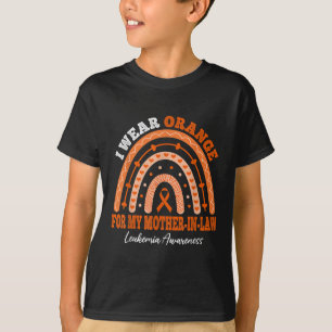 Ich trage Orange für das Leukämie-Bewusstsein mein T-Shirt