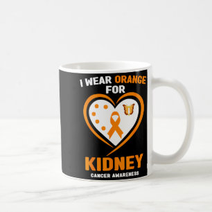 Ich trage Orange für das Nierenkrebsbewusstsein Kaffeetasse